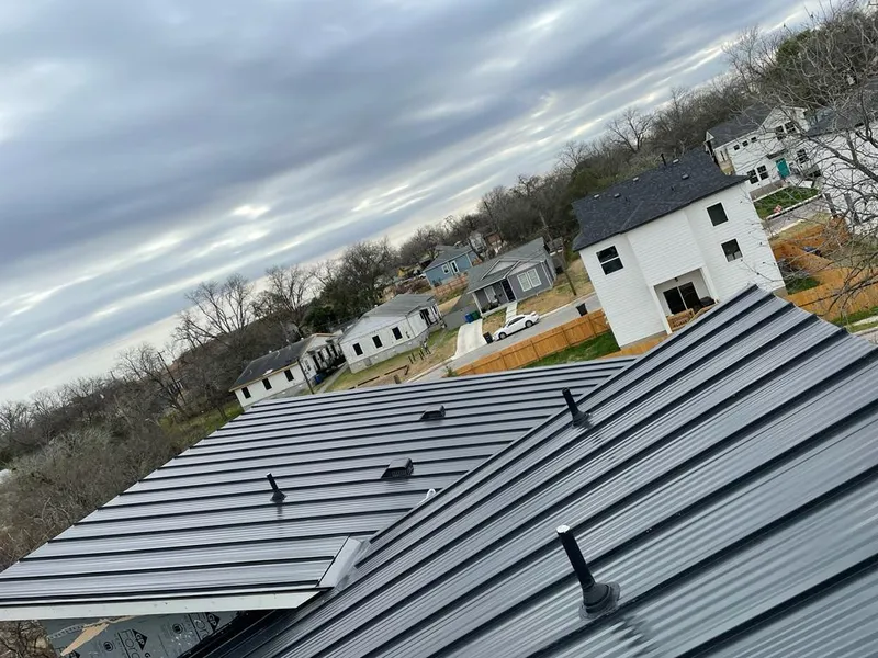 Standing seam metal roof panels with vents for Skylight Repair in East Cocalico